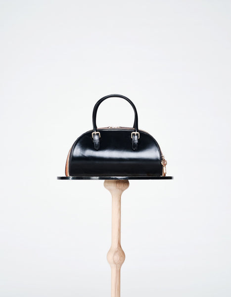 Marithe☆CLASSIC LOGO BOWLING BAG (2color) Black Brown Bowling Bag – Elba Concept