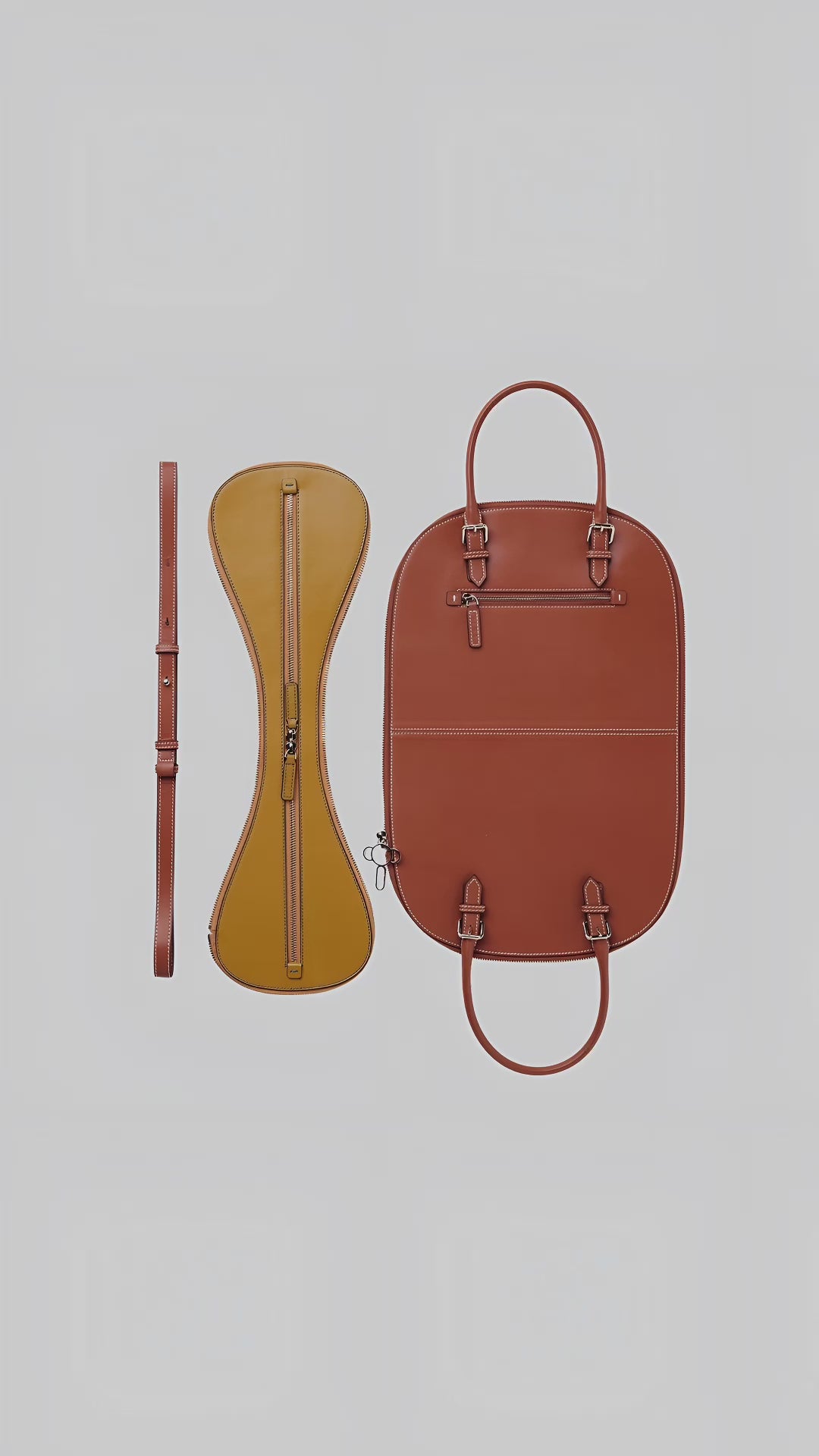 Brown Yellow Bowling Bag