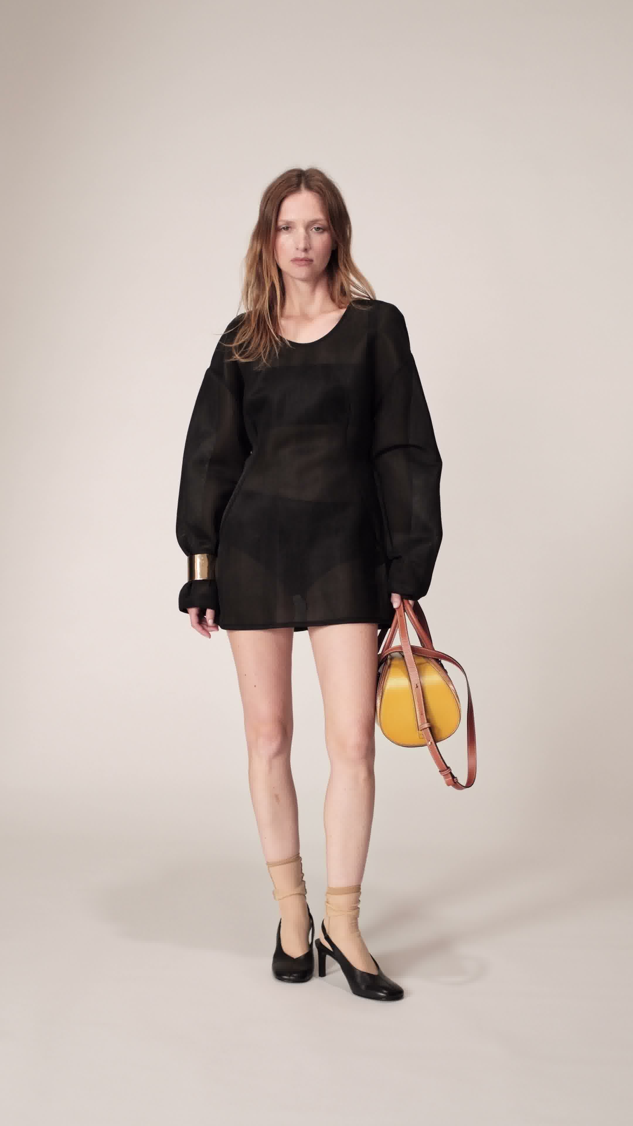 Brown Yellow Bowling Bag